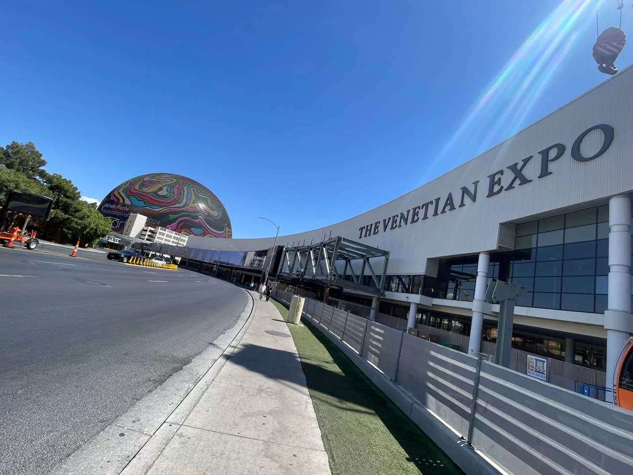 The Venetian Expo, with the Sphere next door