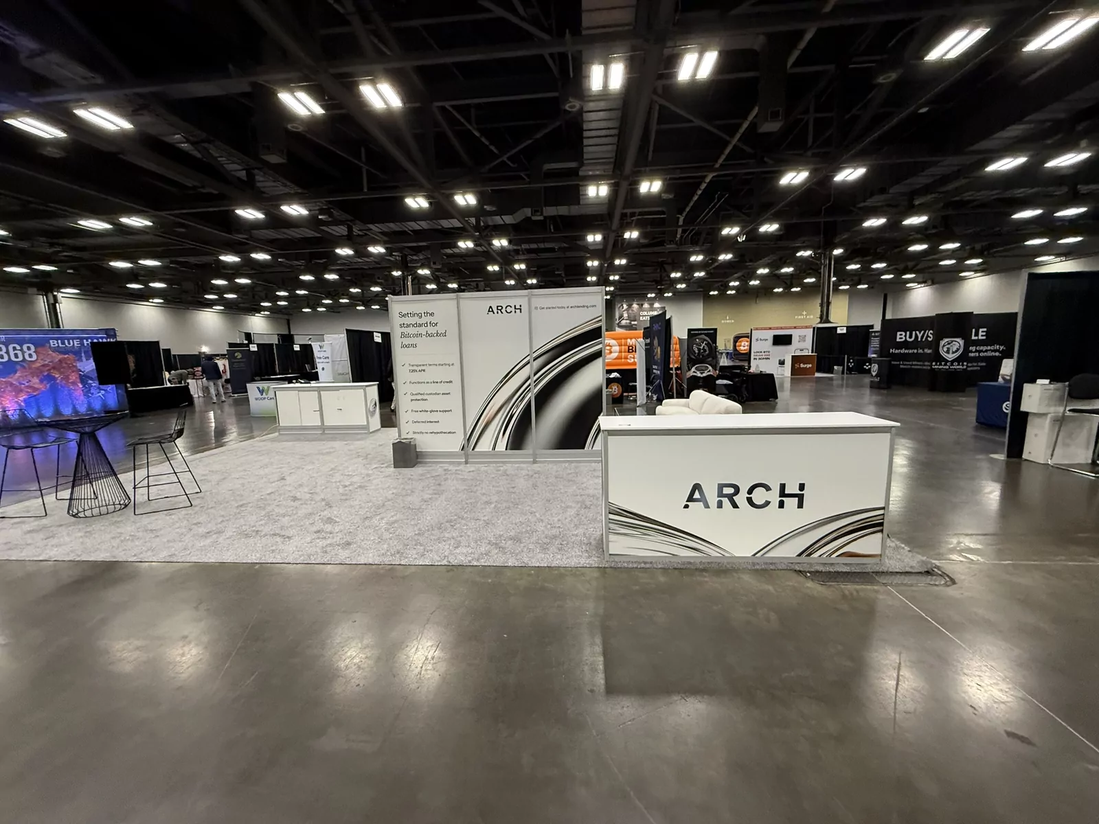 The Arch booth