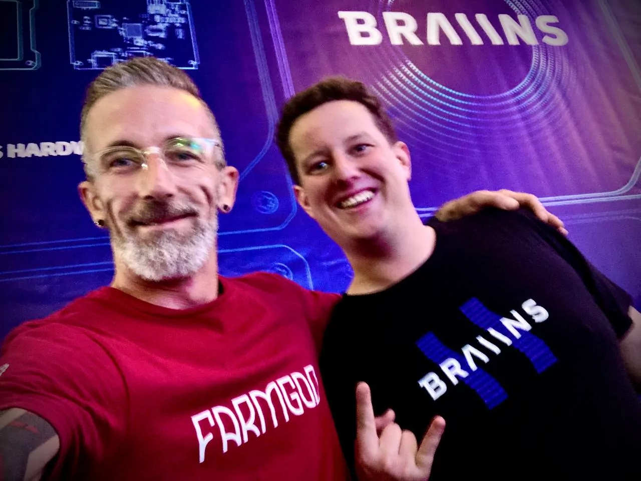 At the Braiins booth