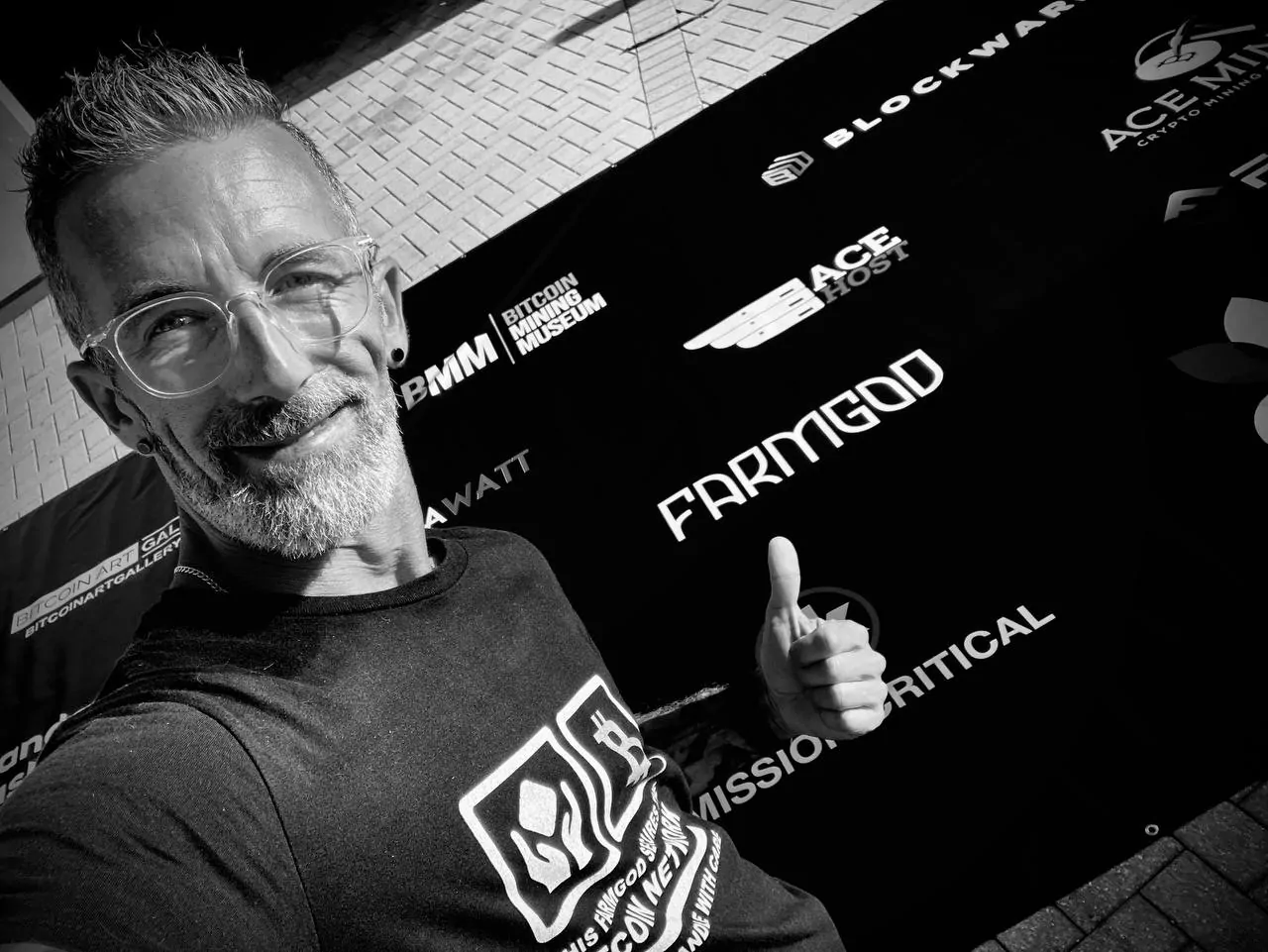 Our name on the sponsor wall