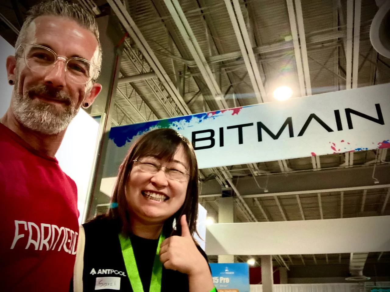 At Bitmain, with Antpool