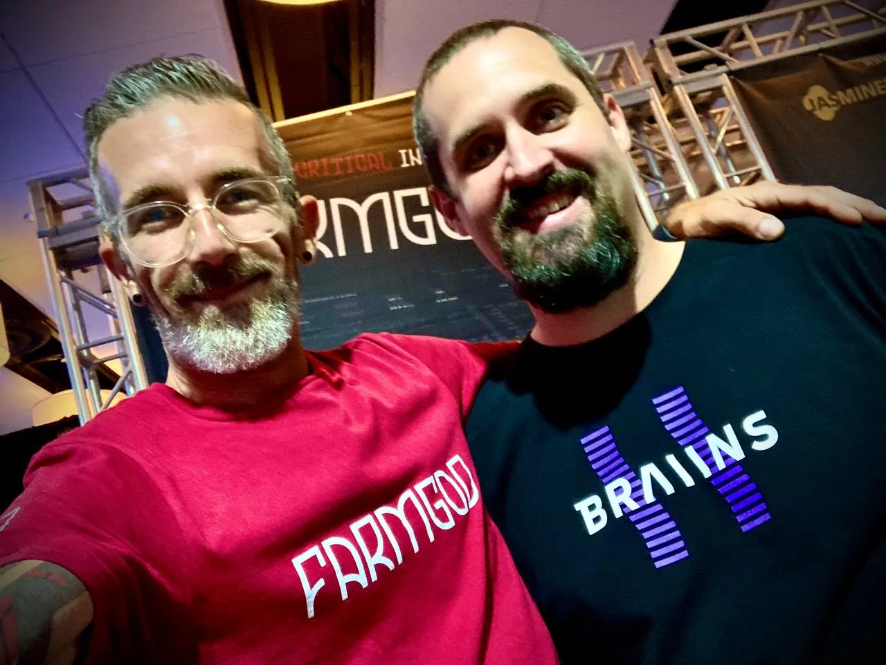 And Braiins again, at our booth