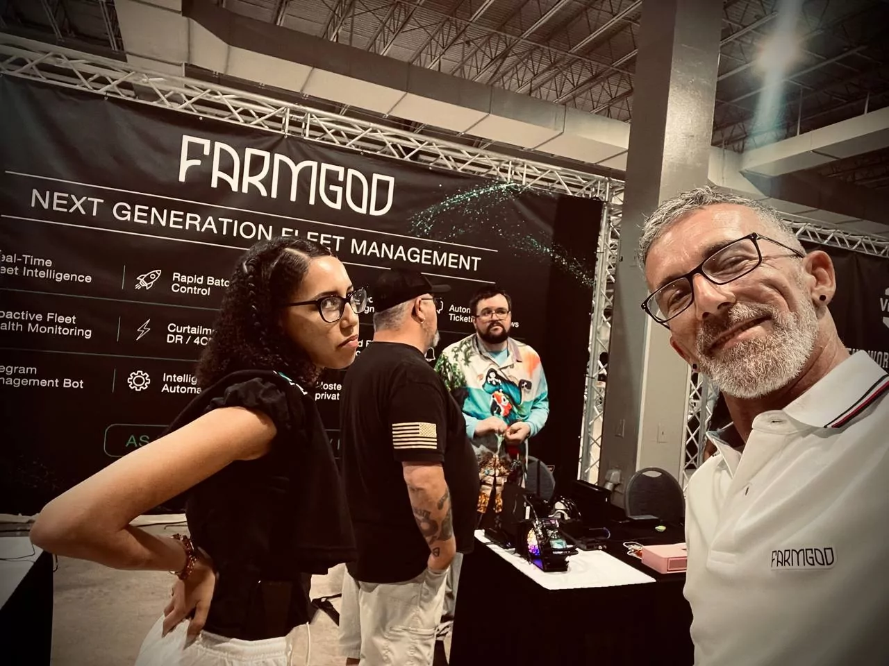 Busy hours at the booth