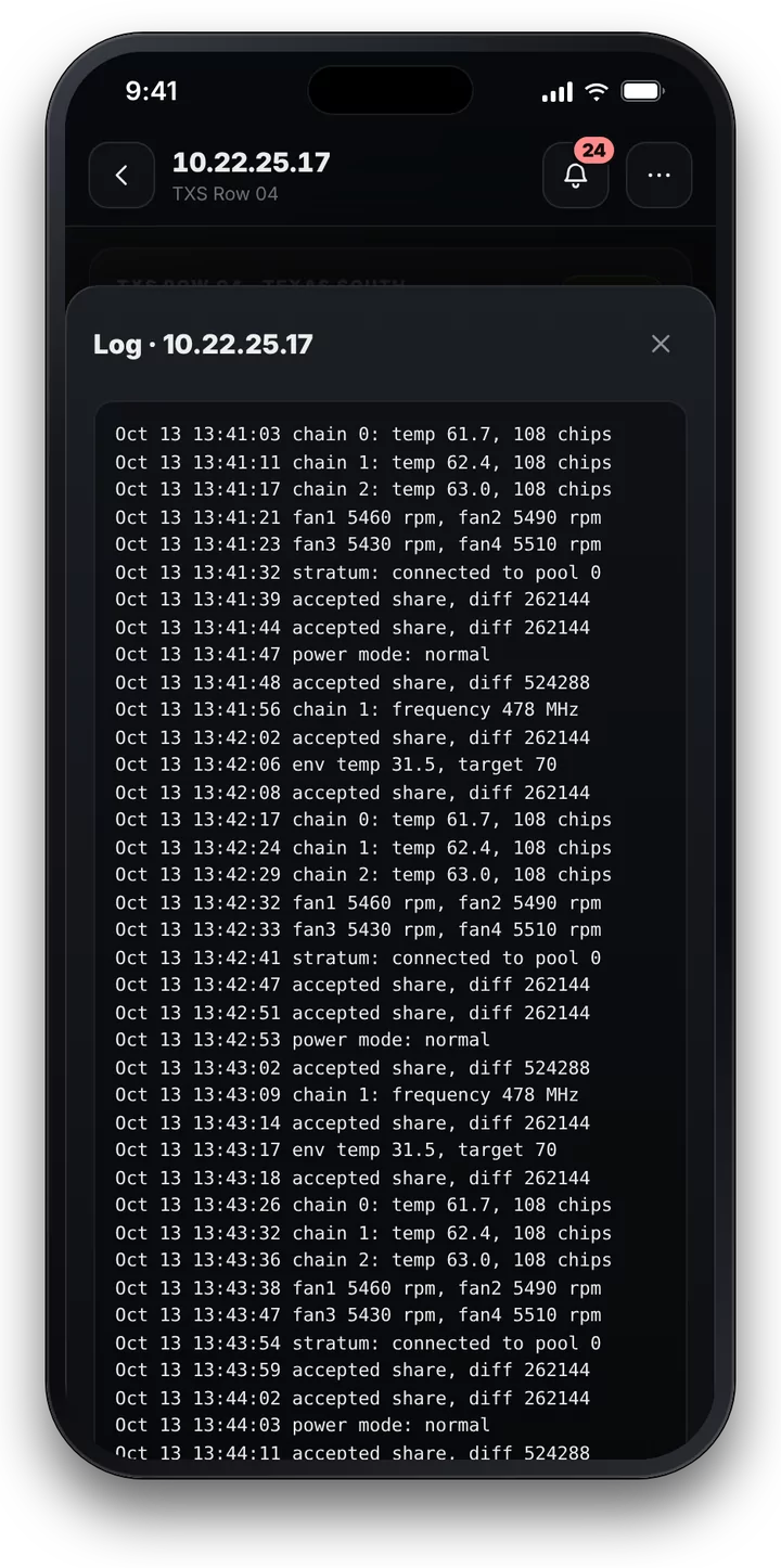 A miner's log