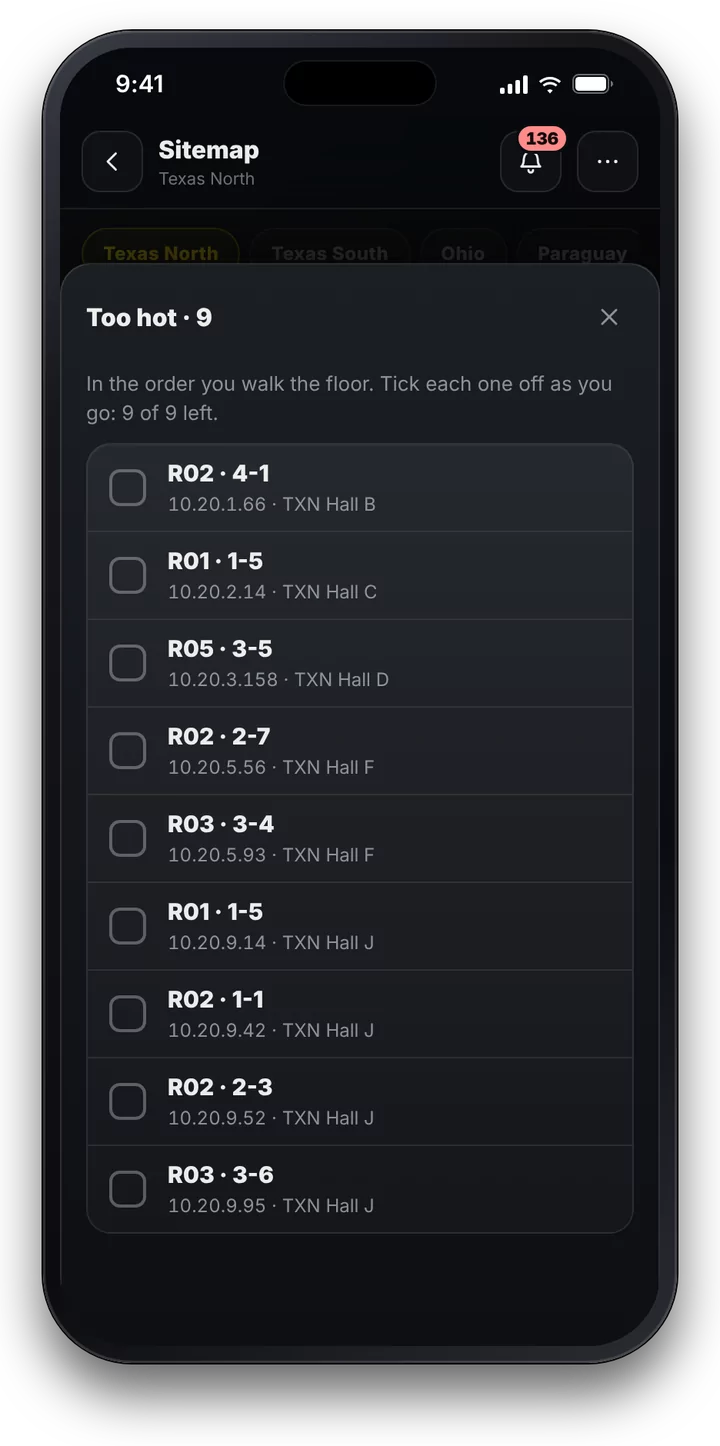 A round: too hot